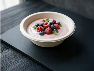 ถ้วยกลมจากชานอ้อยย่อยสลายได้แบบใช้แล้วทิ้ง ขนาด 180 มล. - Product Image 1