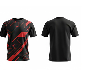 T-shirt personnalisé avec logo par sublimation, t-shirt d'entraînement en polyester durable |   Tailles pour hommes, femmes et jeunes |   Entraînement léger et à séchage rapide - Product Image 1