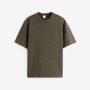 T-shirt en coton imprimé de haute qualité, 100 % coton, manches courtes, coupe ample, respirant, décontracté, pour l'été, logo personnalisé, 200 grammes - Product Image 3