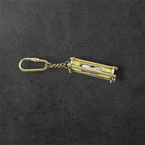 Porte-clés Sablier en Laiton Massif, Design Vintage, Objet de Collection Artistique, Promotion - Product Image 2