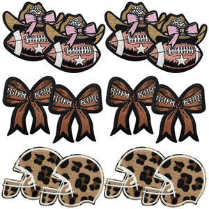 Patch brodé personnalisé en tissu thermocollant avec logo de marque, motif cœur ou fleur en feutre, pour vêtements - Product Image 1