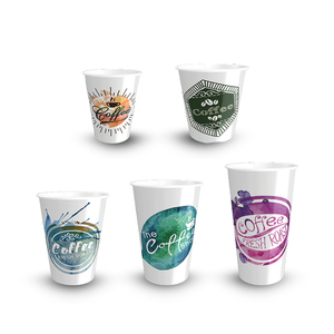 Gobelets en papier jetables à paroi simple, imprimés sur mesure, recyclables, de qualité alimentaire, options multi-tailles pour le café et le thé - Product Image 5