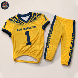 Wholesale Rate Manufacturer Supplier Polyester Team Practice Training Sportswear High Quality Custom American Football Uniform - Product Image 2