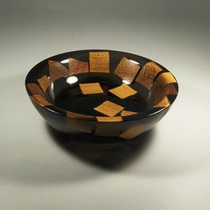 Produit unique en résine polie, écologique, d'origine indienne, design de luxe, vaisselle résistante au lave-vaisselle, art moderne, fête - Product Image 2