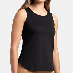 Camiseta de Yoga Personalizada para Mujer, Cuello Redondo, Sin Mangas, Top Corto, Tejido de Punto, Liso, Ropa Deportiva, Tallas Grandes, OEM, Venta al Por Mayor - Product Image 5