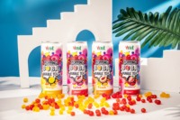 VINUT Factory 330ml Popping Boba Bubble Tea Gratis Proefmonster Design Mango Lychee Perzik Aardbei Suikerriet Kokos Handgemaakte Drank