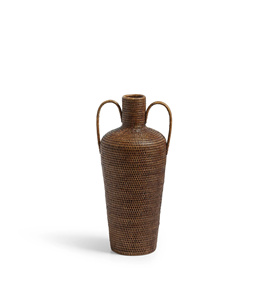 Jarrón Decorativo de Mimbre con Forma de Botella Distintiva, Hecho a Mano, Alto, para Decoración del Hogar - Product Image 4