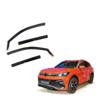 Accessoires automobiles fournis par l'usine pour Volkswagen Tiguan L 2024 : Déflecteurs de vitres encastrés, visières de fenêtre, déflecteurs de vitres de voiture