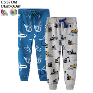 Pantalon de survêtement en coton respirant coupe droite pour tout-petits garçons, en molleton bouclette, personnalisable, vente en gros - Product Image 5