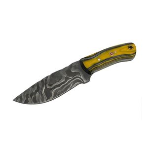 Outdoor Utility Gear Damascus Steel Multi Color Wood Handle Forged Blade <b>Small</b> Skinner Knife Fixed Blade Hunting Camping <b>Tool</b> - Product Image 1