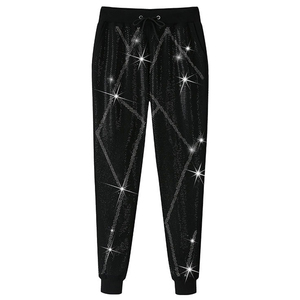 Rhinestone Sparkle <b>Tracksuit</b> Set Women Zip Up Hoodie and Jogger Pants Luxury Shiny Streetwear Two Piece Outfit - Product Image 5