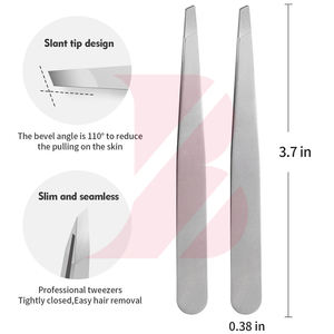 เหมาะสำหรับการกำจัดขน จัดแต่งทรง และตกแต่งขนคิ้ว ด้วยด้ามจับที่สะดวกสบาย ใช้งานง่าย แหนบปลายเฉียงเคลือบเพชรสำหรับคิ้ว - Product Image 3