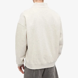 Vêtements pour hommes : Sweat-shirt à col roulé uni, coupe oversize, en molleton épais, pull à col rond - Product Image 4