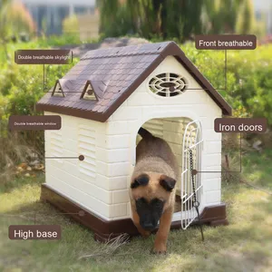 <span class=keywords><strong>2026</strong></span> Hot Sell Aangepaste Kleur OEM Verwijderbare Hondenhok Buiten Waterdicht en Winterwarm Plastic Huisdierhuis Regenbestendig voor Hondenkennel - Product Image 3