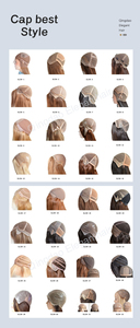 วิกผมตาข่ายแหอวนลูกไม้สำหรับผู้หญิงที่มีผมเล็กน้อย - Product Image 4