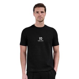 เสื้อยืดคอกลมเนื้อผ้ามีเท็กซ์เจอร์สำหรับผู้ชาย แขนสั้น สวมใส่สบาย ผ้าพรีเมียม ทรงปกติ ระบายอากาศได้ดี เสื้อผ้าฤดูร้อน สตรีทแวร์ ทั้งตัว - Product Image 1