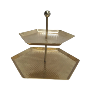 Greatest Quality Gold Metal <b>Cake</b> <b>Stand</b> With Handle <b>3</b> <b>Tier</b> Round Dessert Display Cupcake Holder For Wedding And Party Decoration - Product Image 6