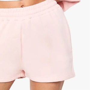 Women 2 Piece Set Embroidered Letter Logo Crop <b>Top</b> Shorts Casual Loose Fit Spring Summer White Knitted Sweatshirt Outfit - Product Image 4