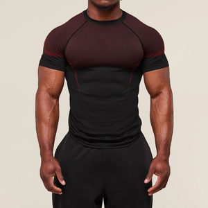 Low Moq Premium Men <b>Compression</b> Shirt Custom Logo High Quality Best Price Gym Training Fitness Breathable Stretch Wear - Product Image 4