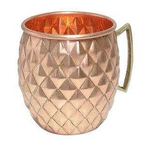 Premium Quality Pure <b>Copper</b> Drinking Mug with Brass Handle Handmade Moscow Mule Cocktail Beer Coffee <b>Cup</b> for Gifts - Product Image 1