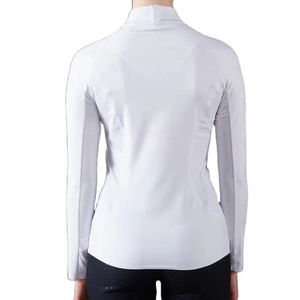 Women Elegant Equestrian Show Shirt Slim Fit Fleece Lightweight Stretch Anti-shrink Breathable Polyester/Nylon Riding - Product Image 2