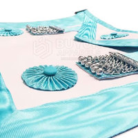 Tabliers de Franc-Maçonnerie Artisanaux Personnalisés en Tissu Brodé, Réglables, de Qualité Supérieure, avec Épingle de Sécurité Personnalisée BC-725