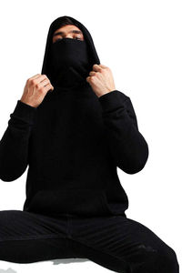 Sweat-shirt à capuche unisexe tendance, coupe oversize, style streetwear futuriste, pull personnalisé, fournisseur en gros, 100% coton - Product Image 3