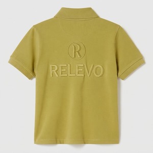 Camiseta Polo de Manga Corta para Hombre RELEVO, Corte Regular, Informal, Color Verde - Product Image 2