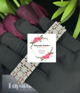 Reloj de Lujo con Diamantes de Moissanita en Acero Inoxidable, Diseño Iced-Out, Cristal Resistente a Arañazos para Hombres, Uso en Fiestas y Oficina, Venta al por Mayor - Product Image 2