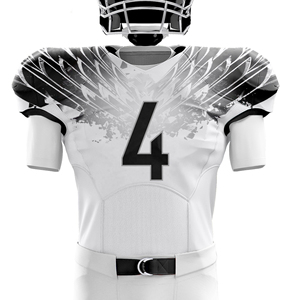 Uniforme de football américain sur mesure, respirant, 100% polyester, antibactérien, avec sublimation pour le jeu, nom d'équipe personnalisé - Product Image 4