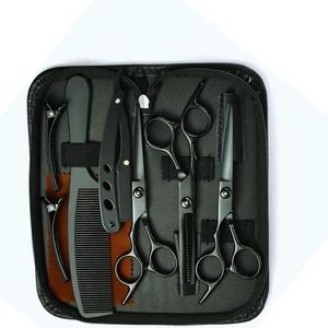 Stainless Steel Hair Scissors Set Professional Thinning & Texturing <b>Shears</b> Layered Hair Cutting <b>Tools</b> for Home Barber Kit - Product Image 1