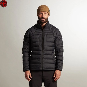 Chaqueta Acolchada para Hombre, con Capucha, Alternativa al Plumón, Abrigo de Invierno Transpirable y Ligero, Chaqueta de Burbujas con Logotipo Personalizado OEM - Product Image 1