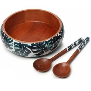 Bol à fruits rond en bois d'acacia de qualité supérieure, finition émaillée, vente en gros, abordable, pour servir les aliments - Product Image 2