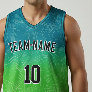 Ensemble d'uniformes d'entraînement de basketball réversibles personnalisables, style été, grandes tailles, respirant, avec affichage du nom de l'équipe et logo - Product Image 4