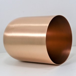Premium Quality Bullet shape Copper Candle Jar with lid Natural Finish 10oz Luxury Copper Jar for Candles luxury candle jar - Product Image 2