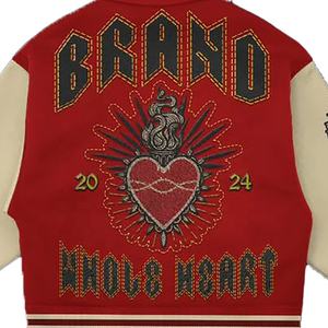 Veste d'équipe scolaire pour hommes, personnalisée avec le logo du fabricant, de haute qualité, 100% laine, coupe-vent, chauffante, écologique, pour l'hiver - Product Image 5