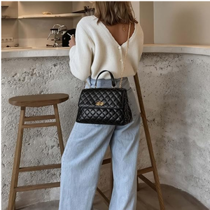 Women’s <b>Medium</b> Quilted Shoulder Bag, Fashion Crossbody <b>Handbag</b>, Stylish Everyday Purse for Shopping, Travel, and Casual Wear - Product Image 2