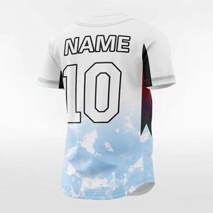 เสื้อเบสบอลแบบซับลิเมชั่นขายส่ง พร้อมปรับแต่งสีสันสดใส ขายดี สไตล์ลำลอง รับทำตามสั่ง พร้อมสกรีนชื่อทีมหรือสโมสร - Product Image 4