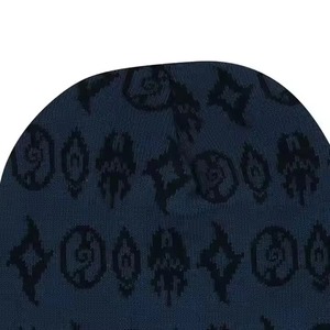 Wholesale Custom Logo Trendy Beanies <b>Hats</b> High Quality <b>Warm</b> Winter Plain Dyed Knitted Beanies <b>Hats</b> - Product Image 2