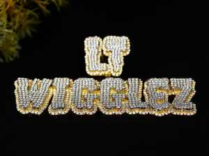 Colgante de Lujo Personalizado con Letra de Nombre en Moissanita Chapada en Oro de 18K, Amuleto de Plata 925 Estilo Hip Hop, Regalos - Product Image 4