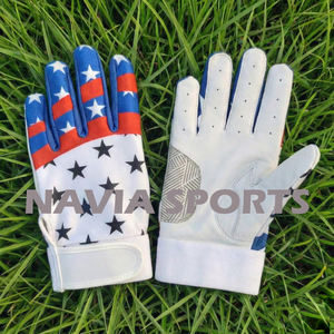 Guantes de Bateo de Béisbol Navia de Primera Calidad para Niño/Niña, Cuero Premium, Dedos Completos, Alto Rendimiento, Agarre Superior - Product Image 2