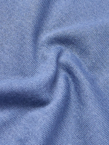 เสื้อโปโลแขนยาวผู้ชาย ทรงเข้ารูป สีน้ำเงิน ผ้าฝ้าย สวมใส่สบาย เหมาะสำหรับธุรกิจและลำลอง คอปกและปลายแขนเสื้อแบบริบ ผ้าถักเนื้อนุ่มอย่างดี - Product Image 5