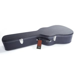 Custodia rigida per chitarra classica da 39 pollici, design Microgroove nero opaco, realizzata in legno - Product Image 3