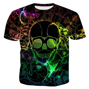 เสื้อยืดโอเวอร์ไซส์แขนสั้นพิมพ์ลายดิจิตอล 3 มิติ แบบเรียบๆ สีพื้น ยูนิเซ็กส์ สำหรับฤดูร้อน รุ่นใหม่ ขายส่งจากโรงงานโดยตรง - Product Image 3