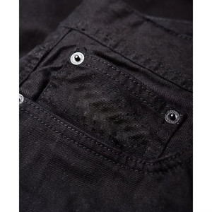 Shorts de Mezclilla Negros para Hombre, Estilo Casual, Cintura Media, Tejido Transpirable de Alta Calidad, Logotipo Personalizado - Product Image 3
