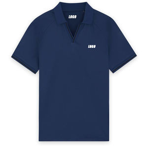 Polo Deportivo con Estampado de Fútbol, Color Azul Marino, Personalizado, Transpirable, Informal, de Alto Rendimiento, Tejido Premium, Marca Privada - Product Image 4