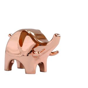 รูปปั้นช้างทองคำสุดหรู ประดับด้วยหินธรรมชาติ ของตกแต่งบ้าน สำนักงาน โรงแรม โต๊ะทำงาน สไตล์โมเดิร์น สวยงามสง่างาม - Product Image 2