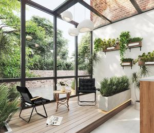 เก้าอี้ตั้งแคมป์บุนวมหนาขนาดใหญ่สบายเหมาะสำหรับใช้งานกลางแจ้งในสวน - Product Image 2