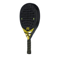 Raquette de padel durable de haute qualité en fibre de carbone, forme goutte d'eau, écologique, légère, en nylon, personnalisable, mousse EVA, lacets