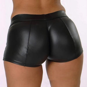 Shorts en similicuir PU brillant taille haute pour femme 2026 – Coupe slim, mini, sexy, pour la danse et les soirées en club - Product Image 3